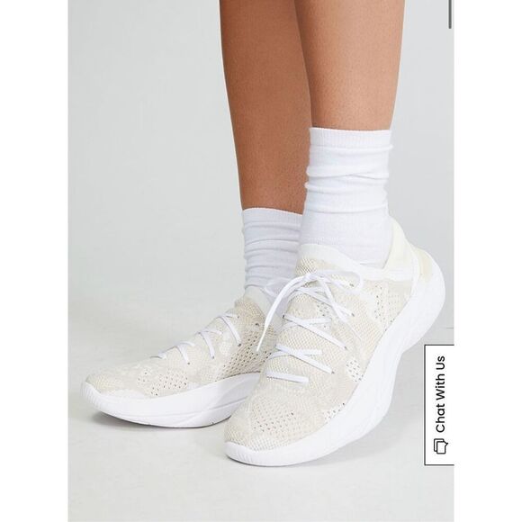 SOREL Women's 7 Explorer Blitz Stride Lace Sneakers Cream Knit Mesh Athletic Gym - Picture 1 of 14